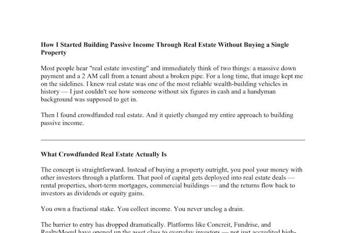 write enagaging personal finance articles and blog posts